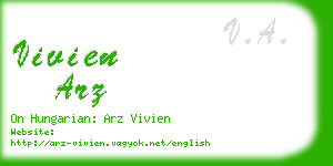 vivien arz business card